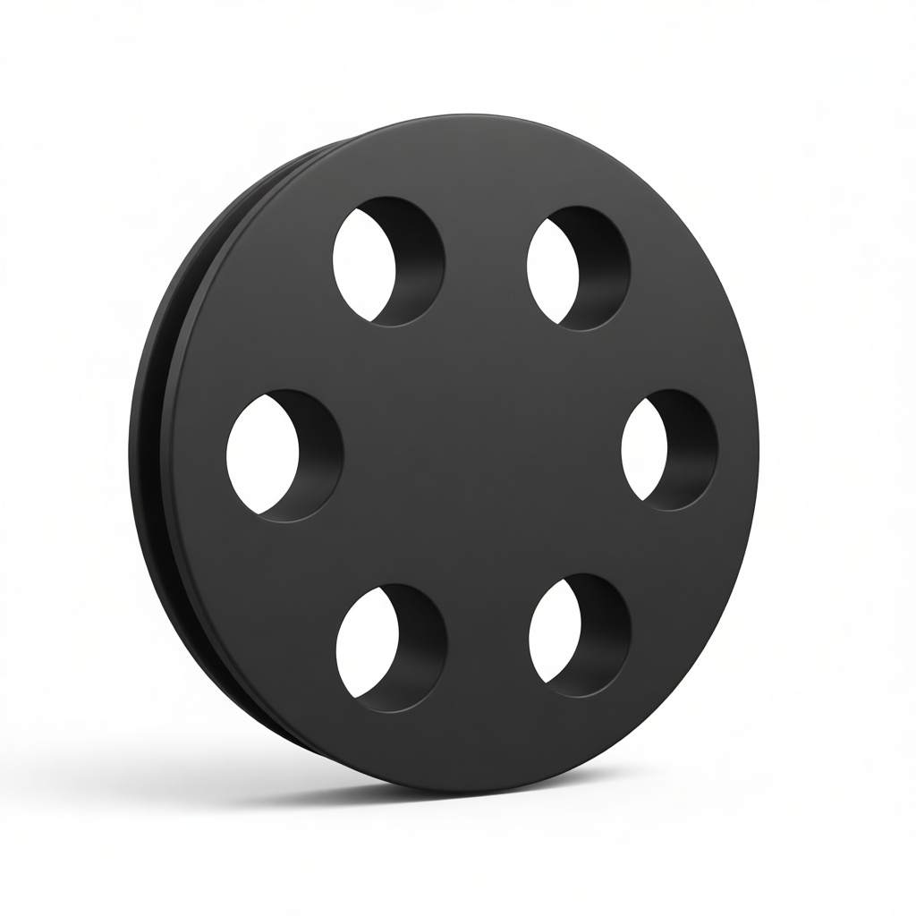 Six-Hole Pulley Wheel - Free 3D Printable STL File
