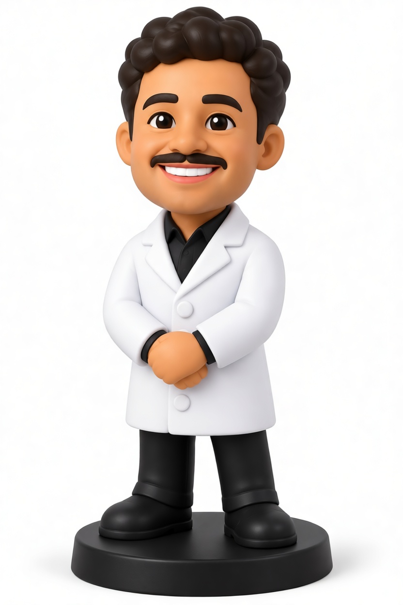 Male Scientist Figurine free 3D printable STL