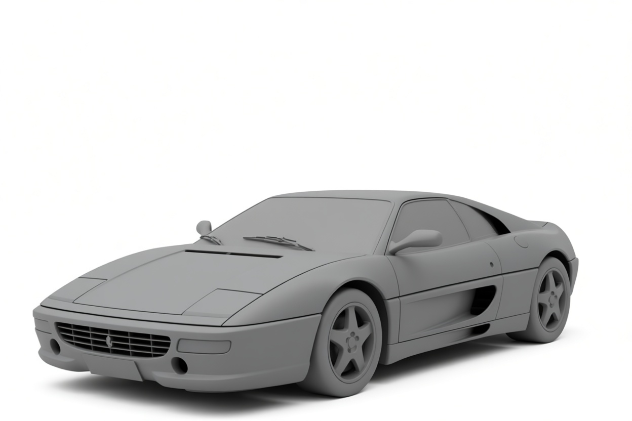 Ferrari F355 Model free 3D printable STL