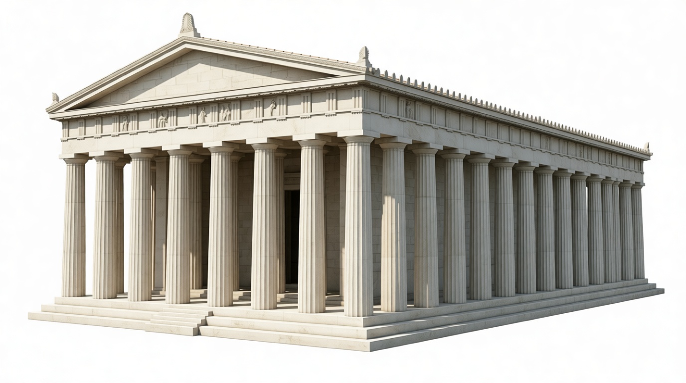 Parthenon Temple Model - Free 3D Printable STL File