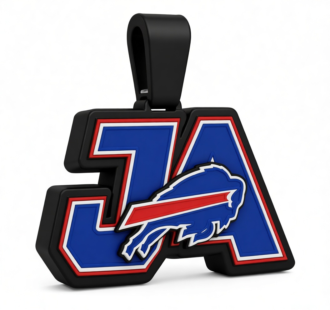 Buffalo Bills Logo Keychain free 3D printable STL