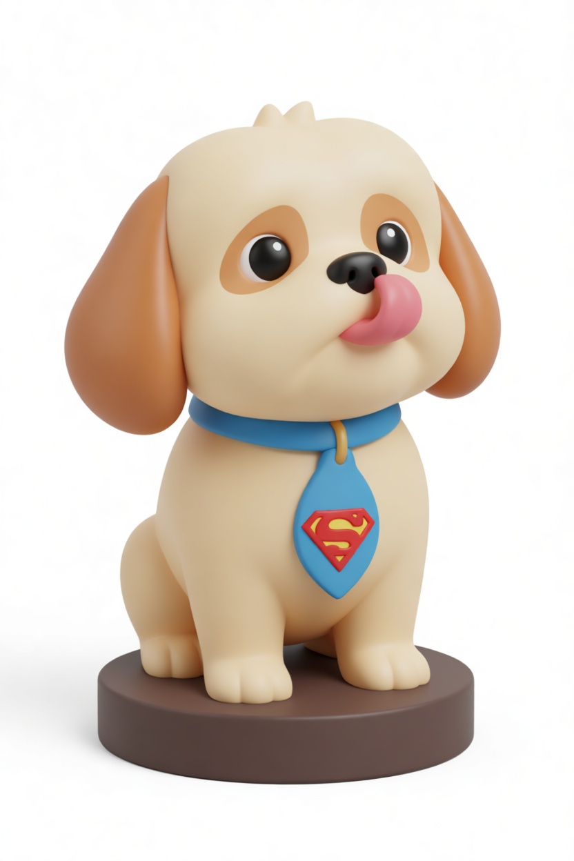 Krypto Superman Dog Figurine free 3D printable STL