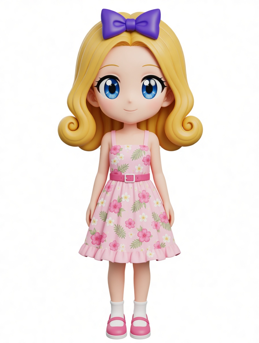 Cute Girl Figurine - Free 3D Printable STL File