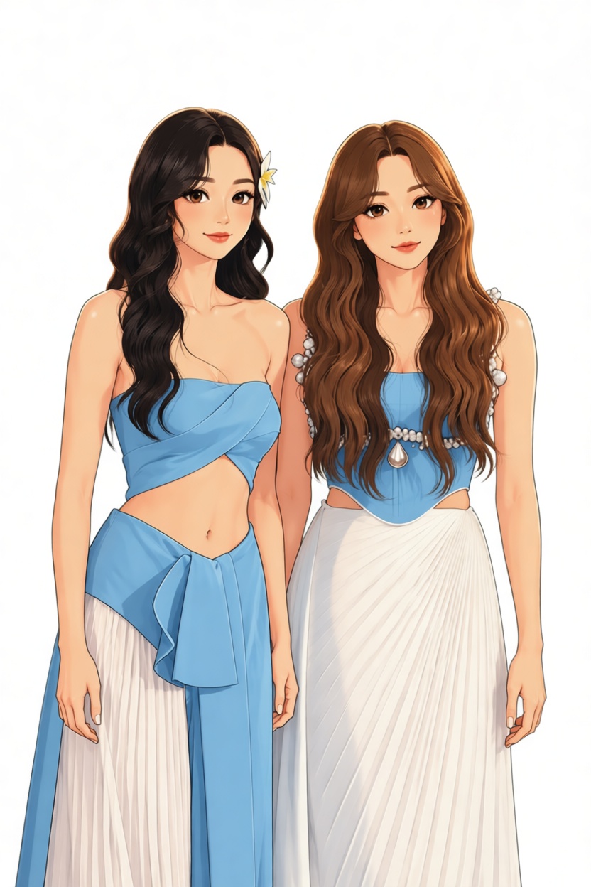 Kpop Duo Figurines free 3D printable STL
