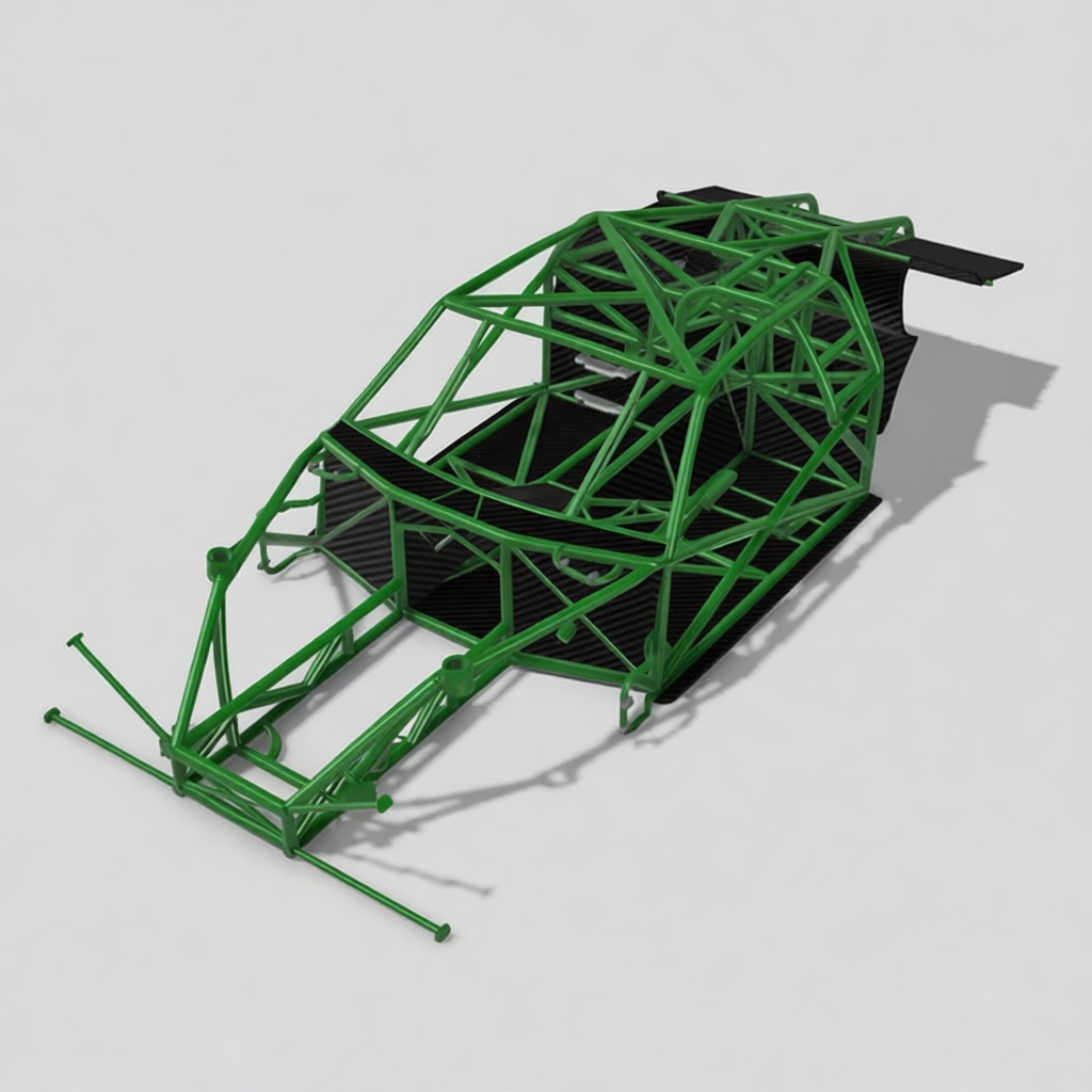 Race Car Chassis Model free 3D printable STL