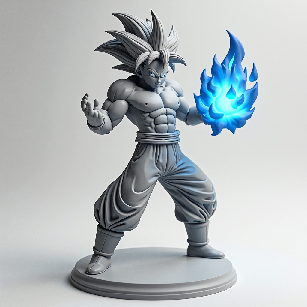 Goku Fireball Figurine free 3D printable STL