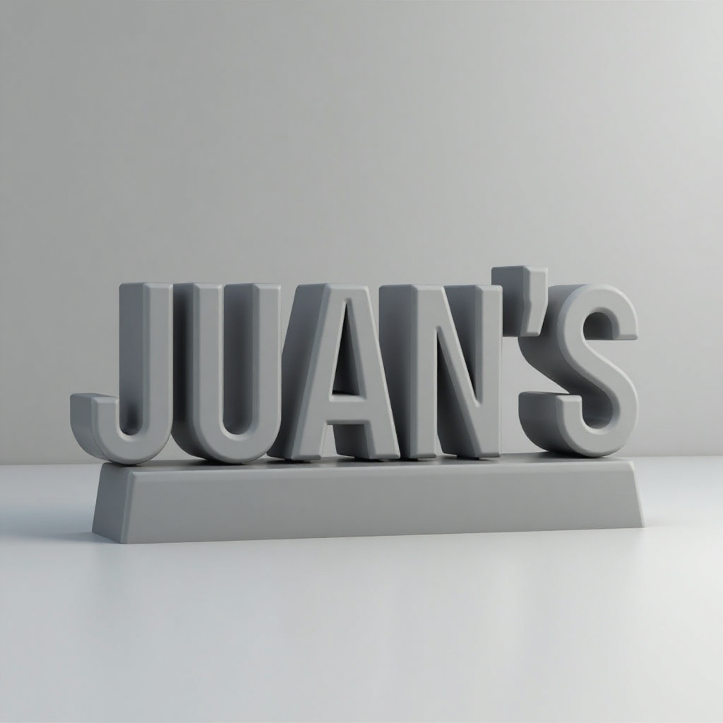 JUAN'S Sign Sculpture free 3D printable STL