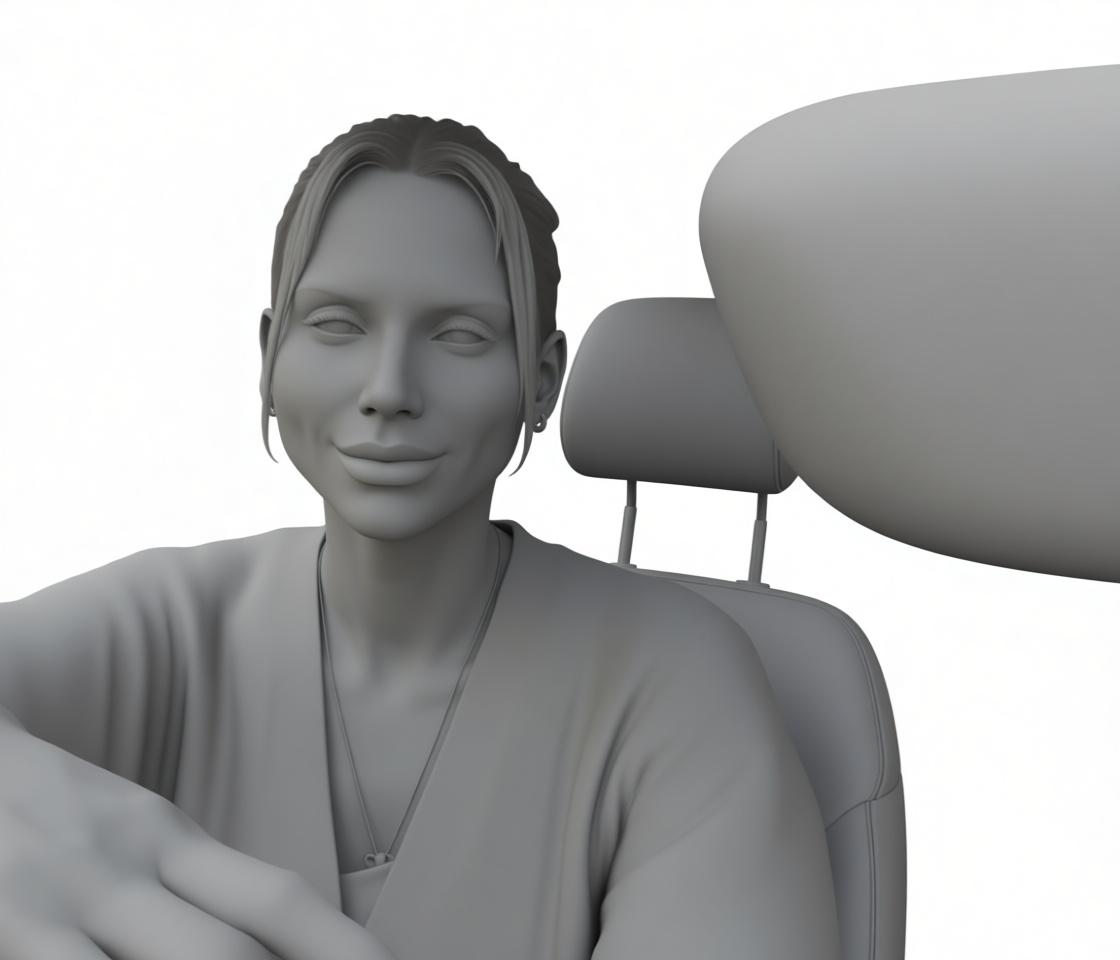 Female Driver Figurine free 3D printable STL