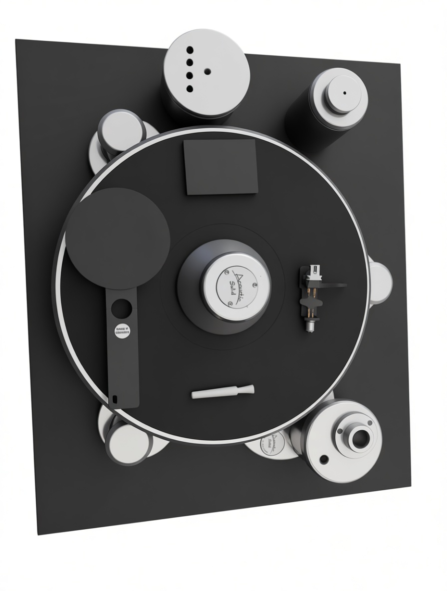 Acoustic Solid Turntable Model free 3D printable STL