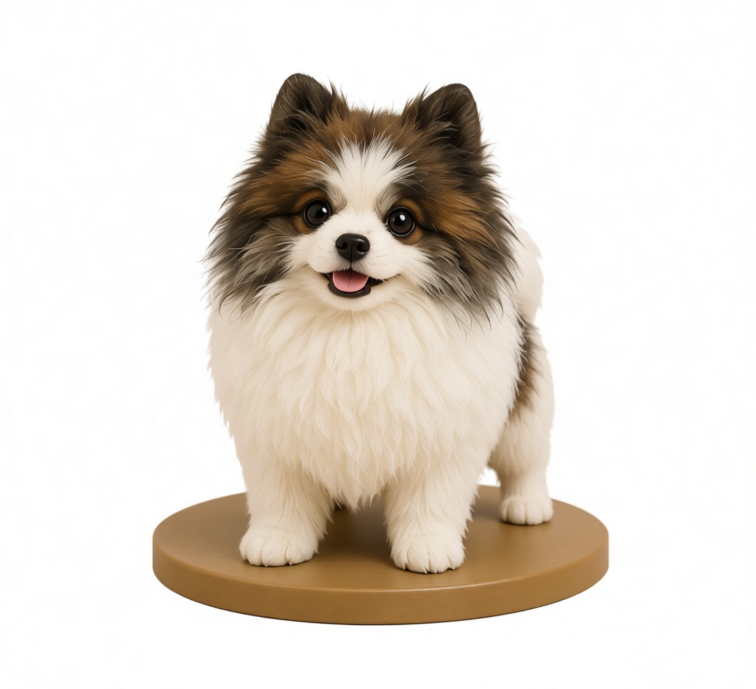 Pomeranian Dog Figurine free 3D printable STL