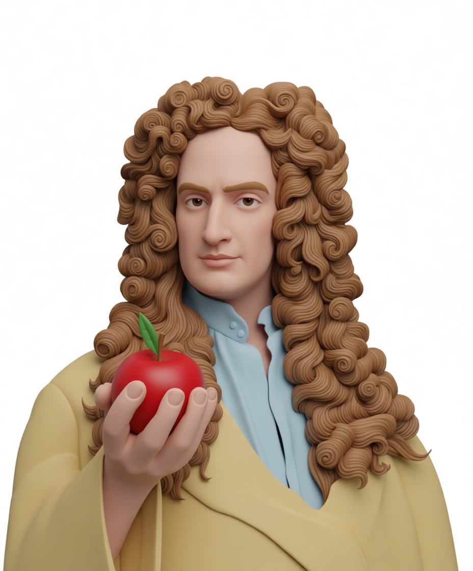 Isaac Newton Bust free 3D printable STL