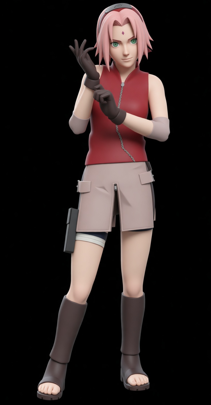 Sakura Haruno Figurine free 3D printable STL