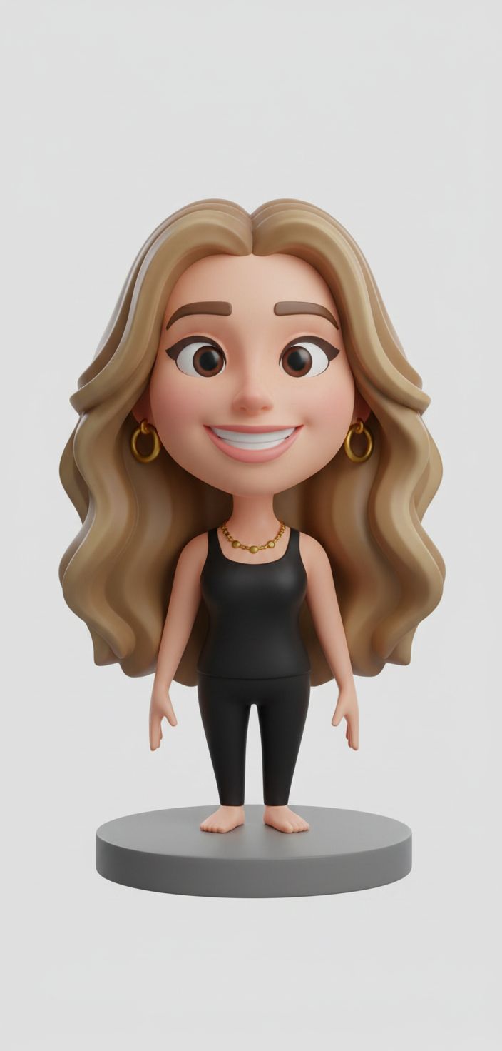Blonde Woman Figurine free 3D printable STL