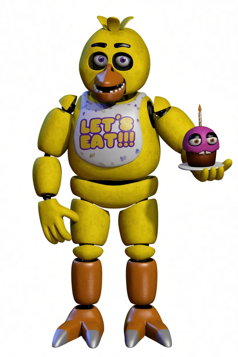 Chica Animatronic Figurine free 3D printable STL
