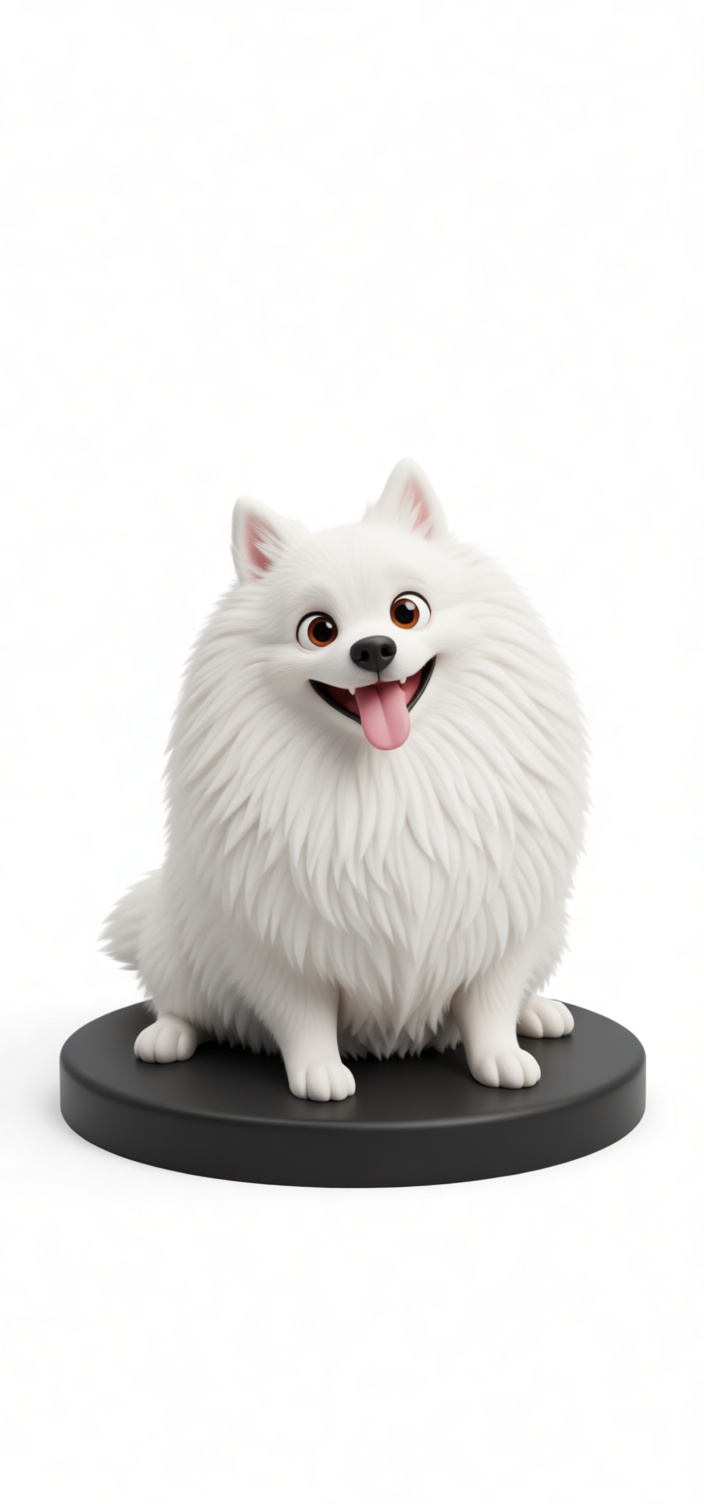 Pomeranian Dog Figurine free 3D printable STL