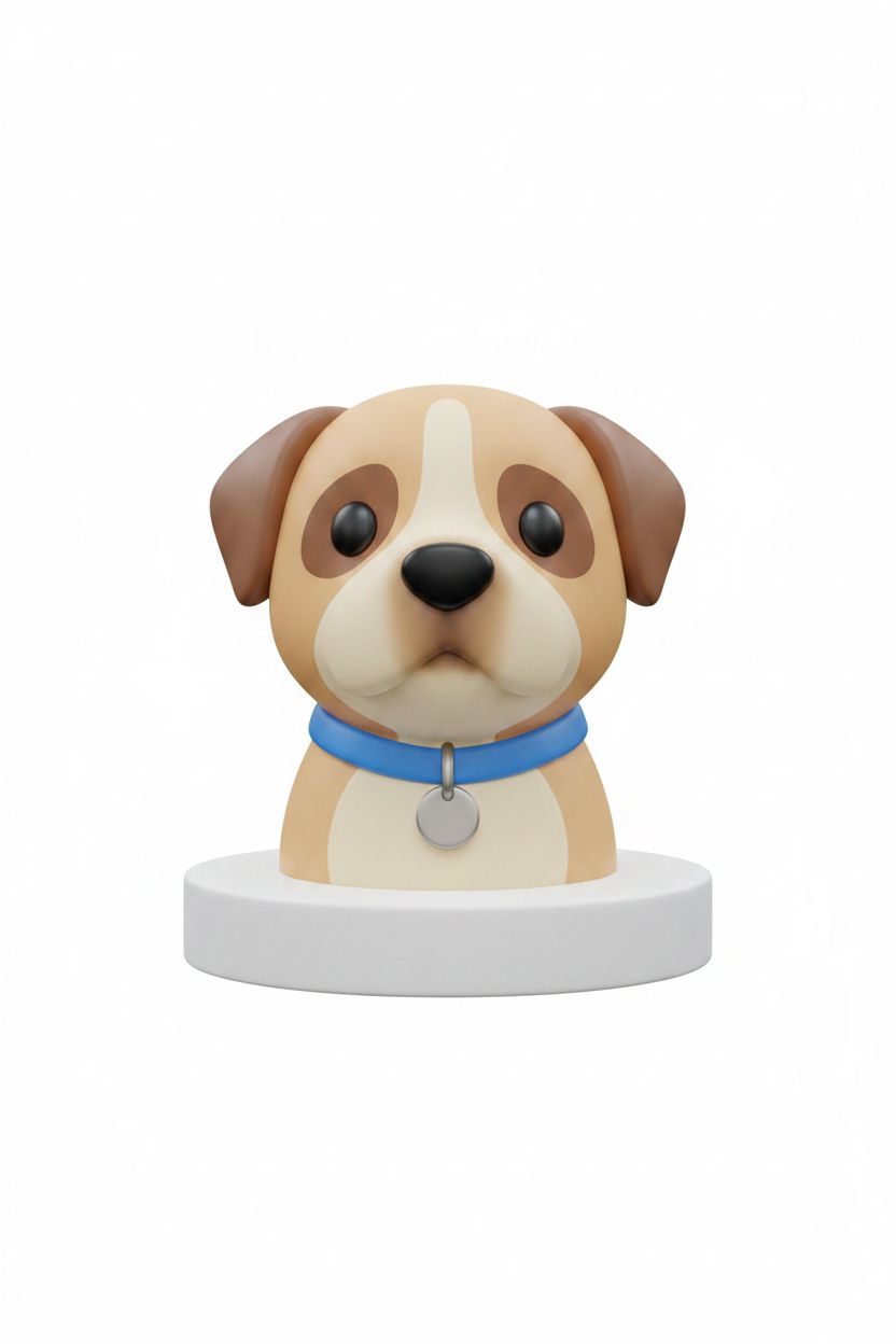Cartoon Beagle Bust free 3D printable STL