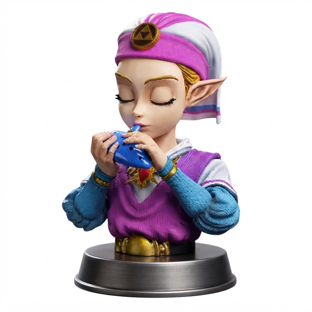 Sheik Zelda Bust free 3D printable STL