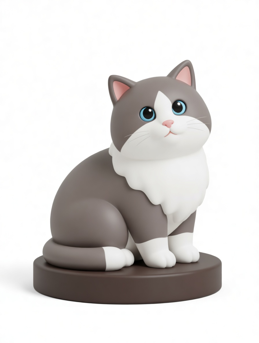 Ragdoll Cat Figurine free 3D printable STL