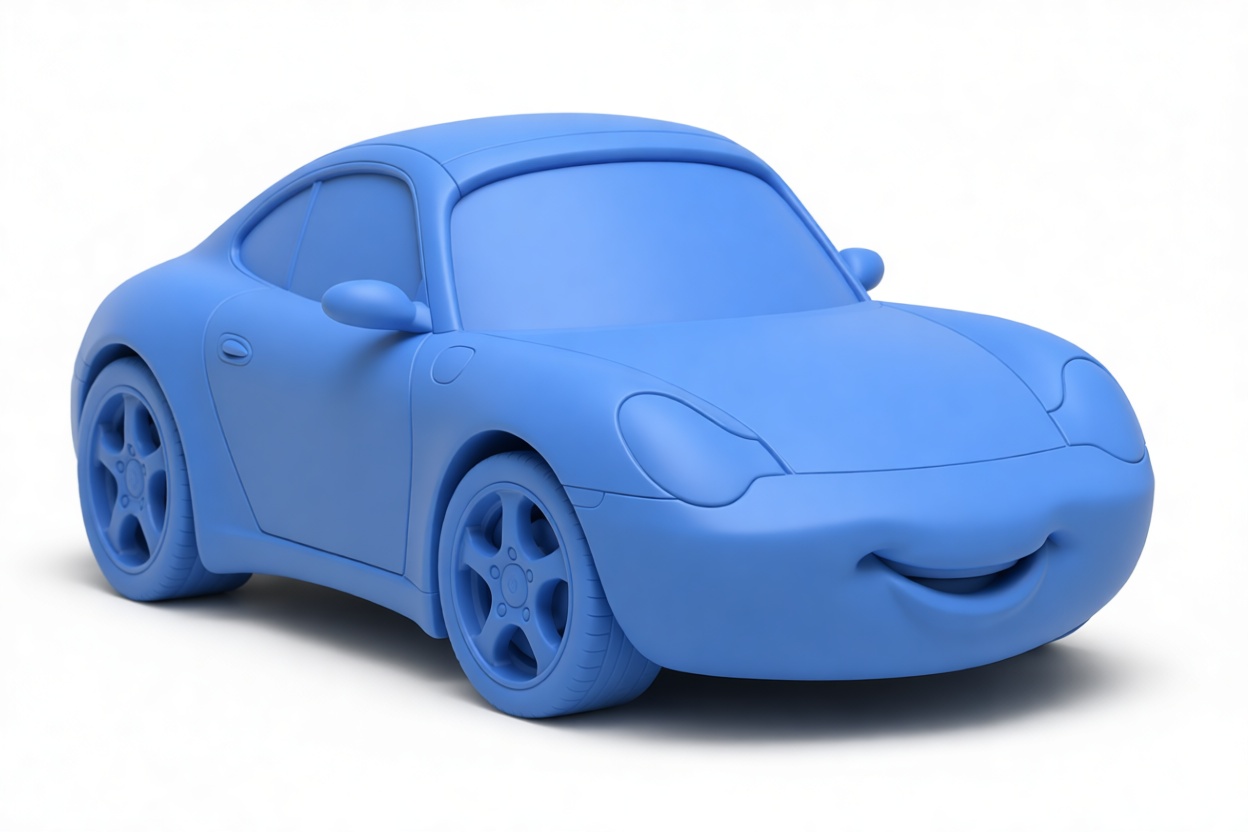 Porsche 911 Cartoon Model free 3D printable STL