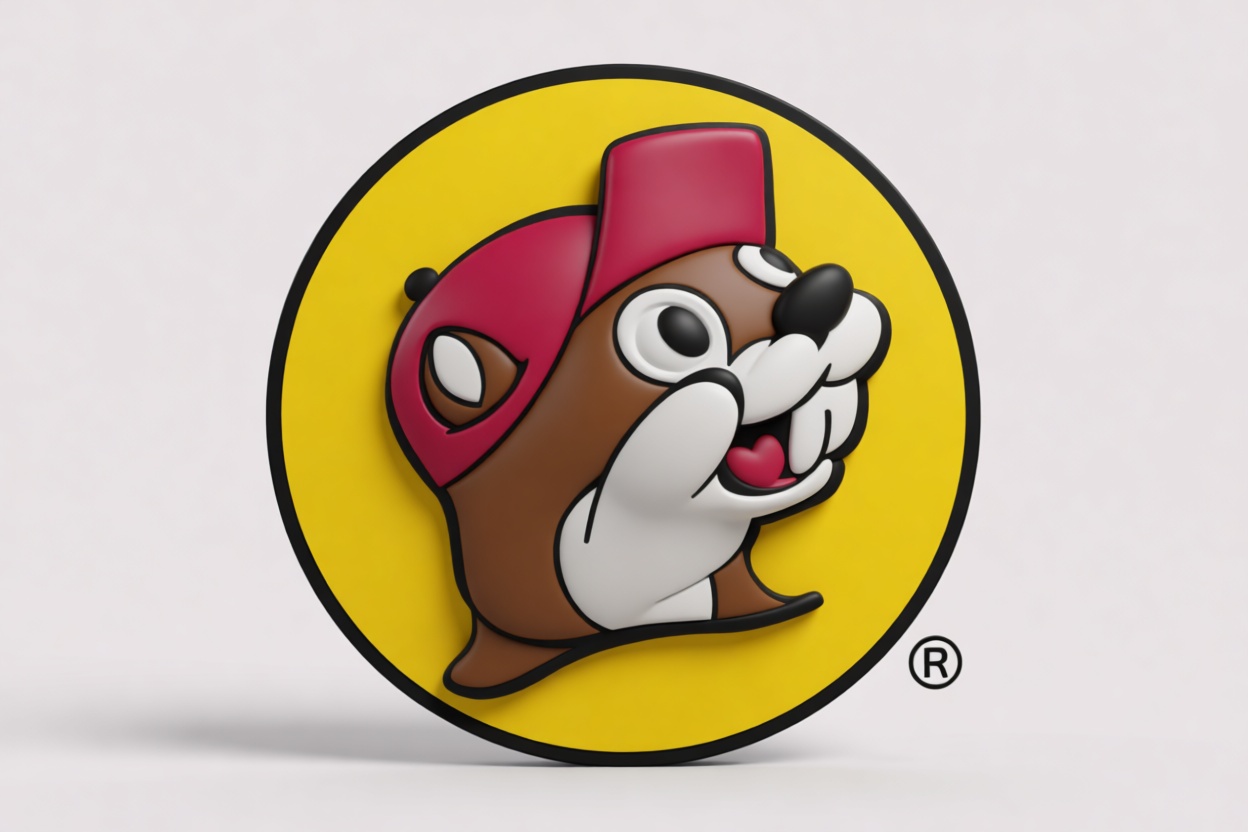 Buc-ee's Beaver Logo Plaque free 3D printable STL