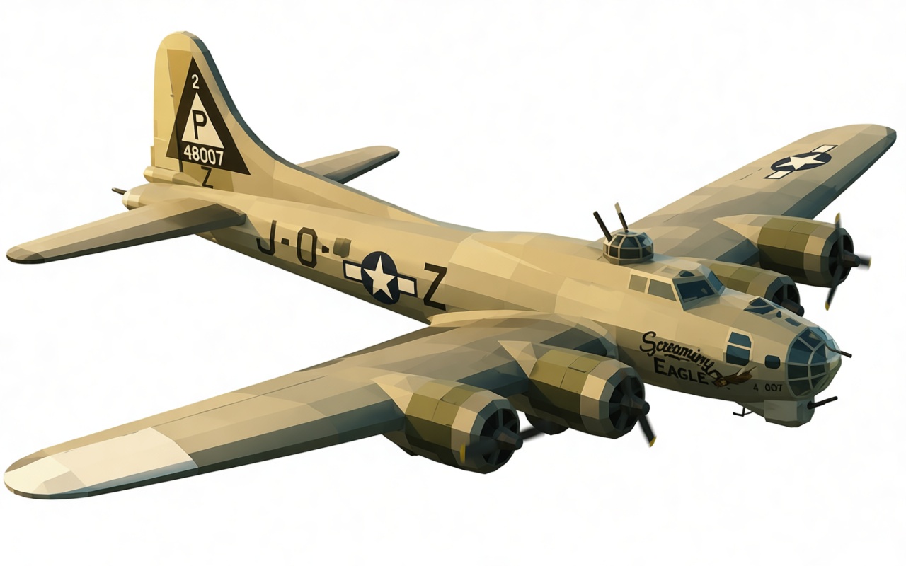 B-17 Flying Fortress Model free 3D printable STL
