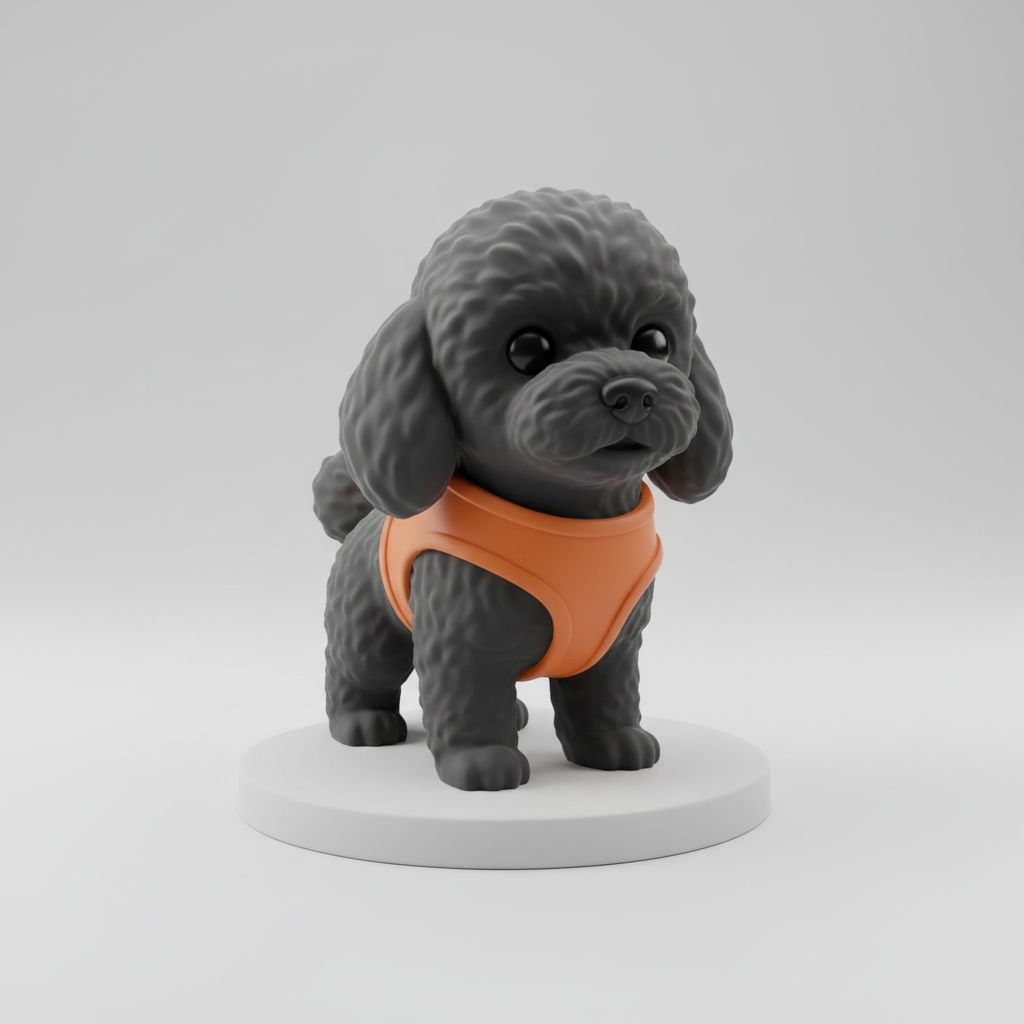 Poodle Puppy Figurine free 3D printable STL
