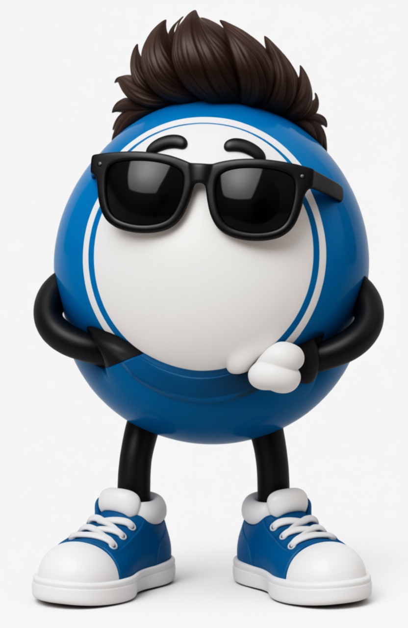 Blue M&M Character Figurine free 3D printable STL