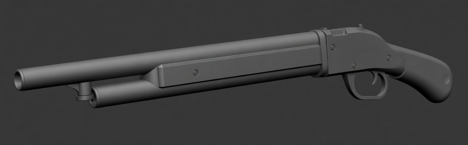 Sawed-Off Shotgun Model free 3D printable STL