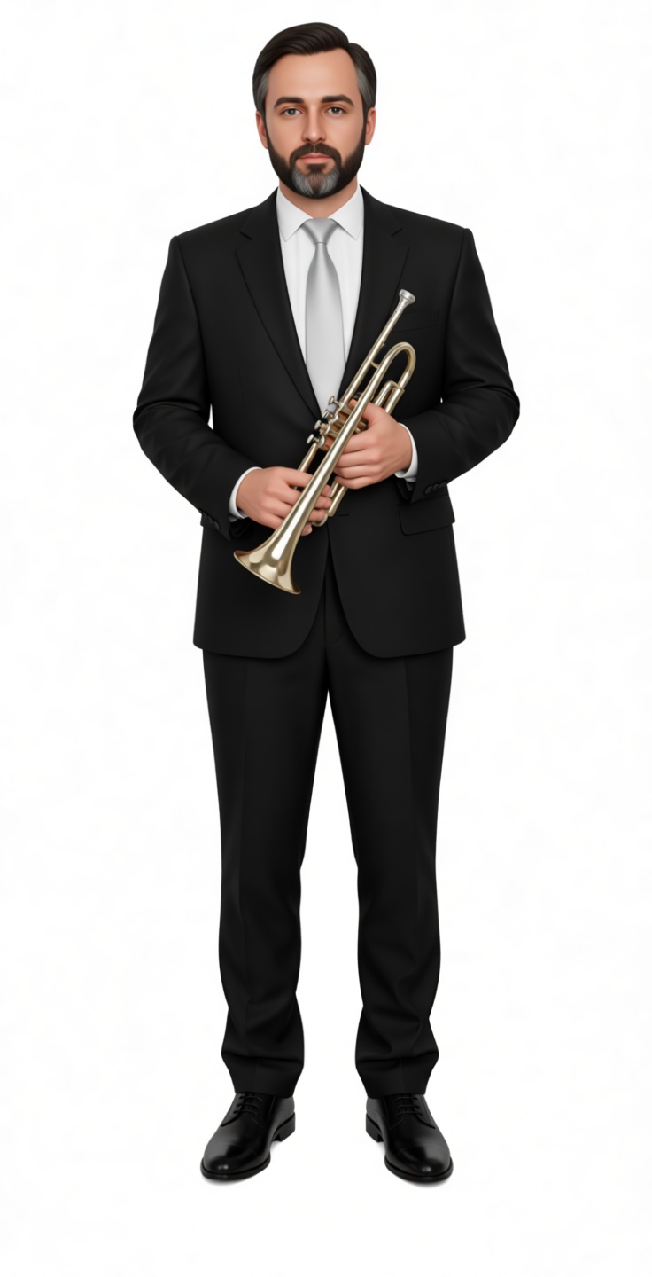 Classical Trumpet Player Figurine free 3D printable STL