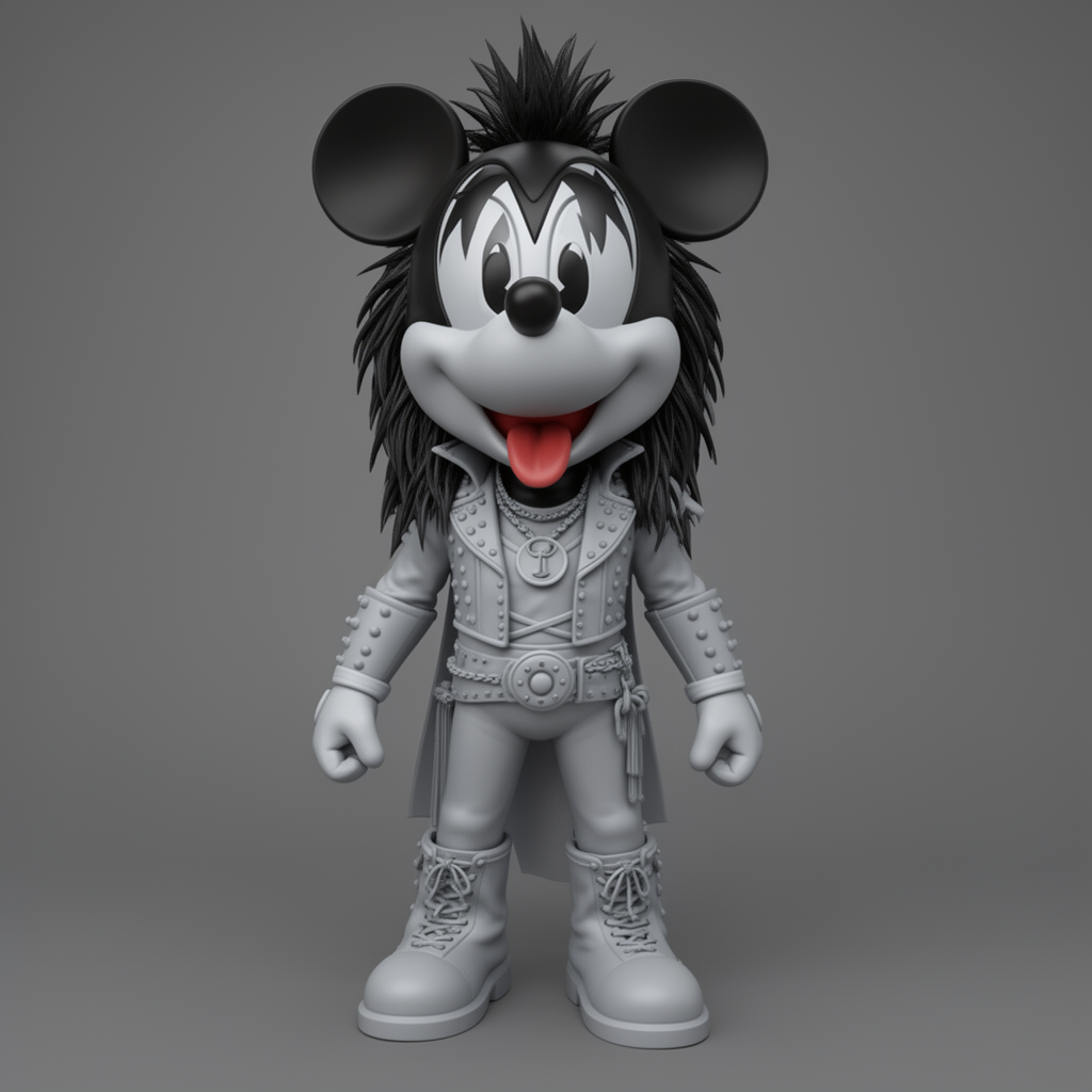 Minnie Mouse Kiss Cosplay Figurine free 3D printable STL