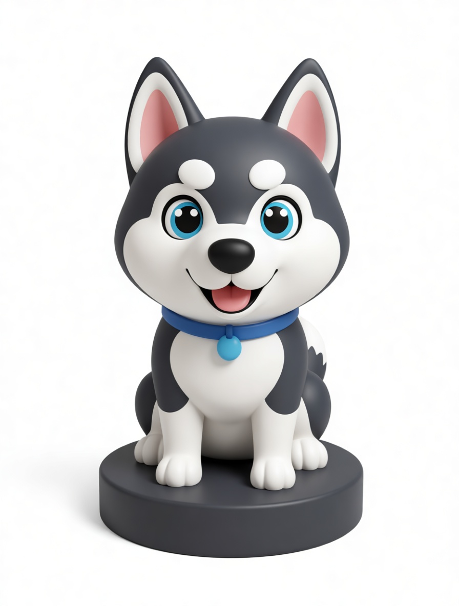 Siberian Husky Figurine free 3D printable STL