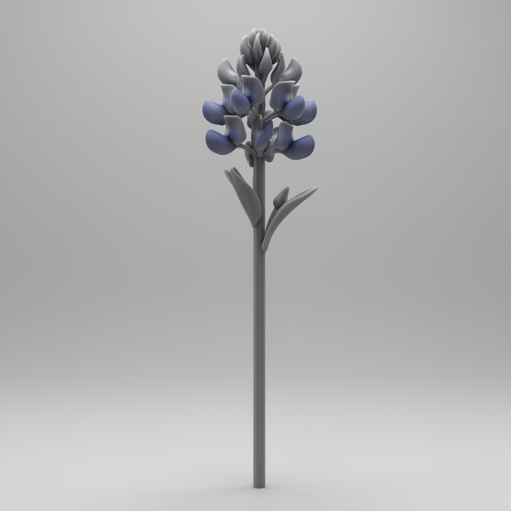 Texas Bluebonnet Figurine free 3D printable STL