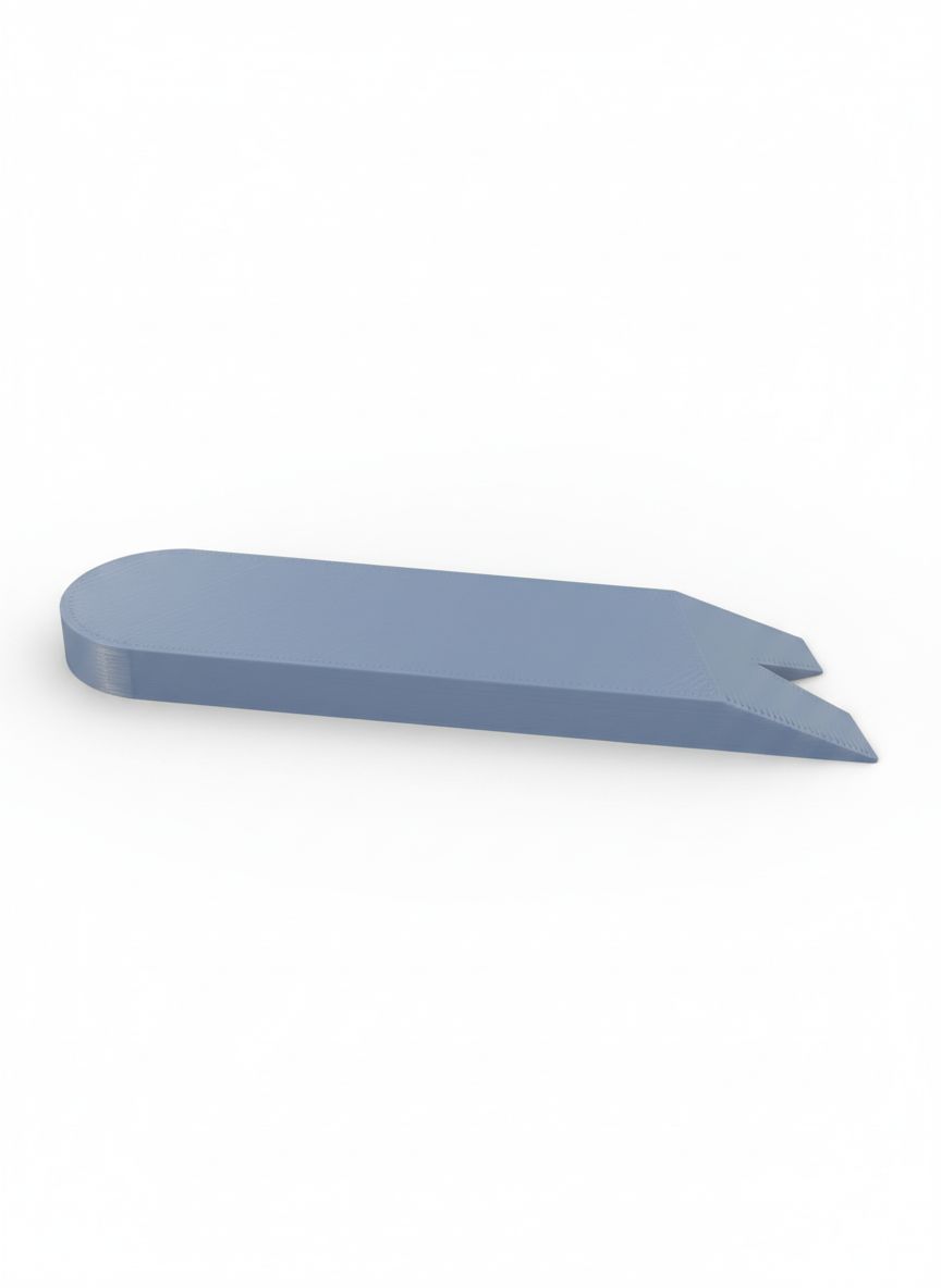 Sleek Blue Wedge Tool free 3D printable STL