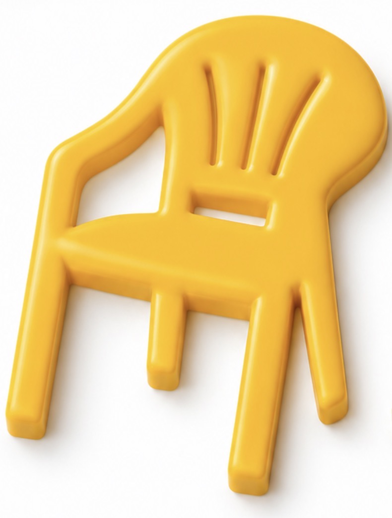 Plastic Patio Chair Cookie Cutter free 3D printable STL