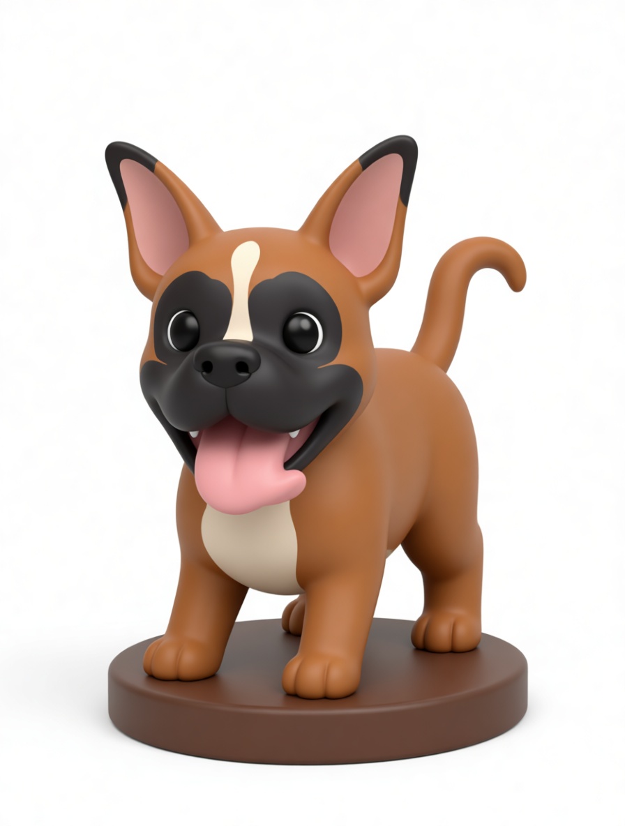 Boxer Puppy Figurine free 3D printable STL