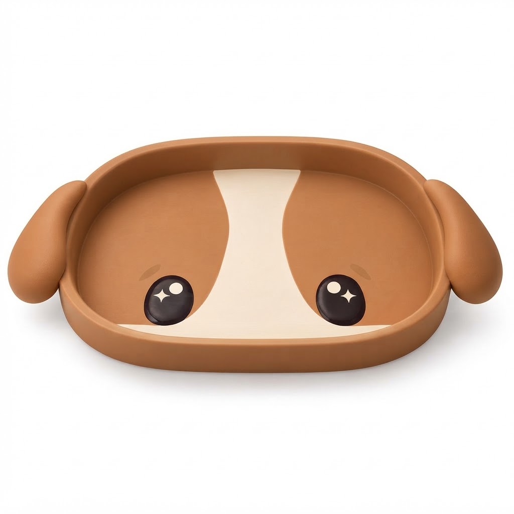 Cartoon Dog Tray free 3D printable STL