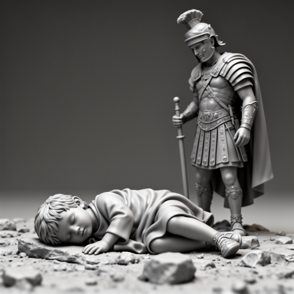 Roman Soldier Sculpture free 3D printable STL