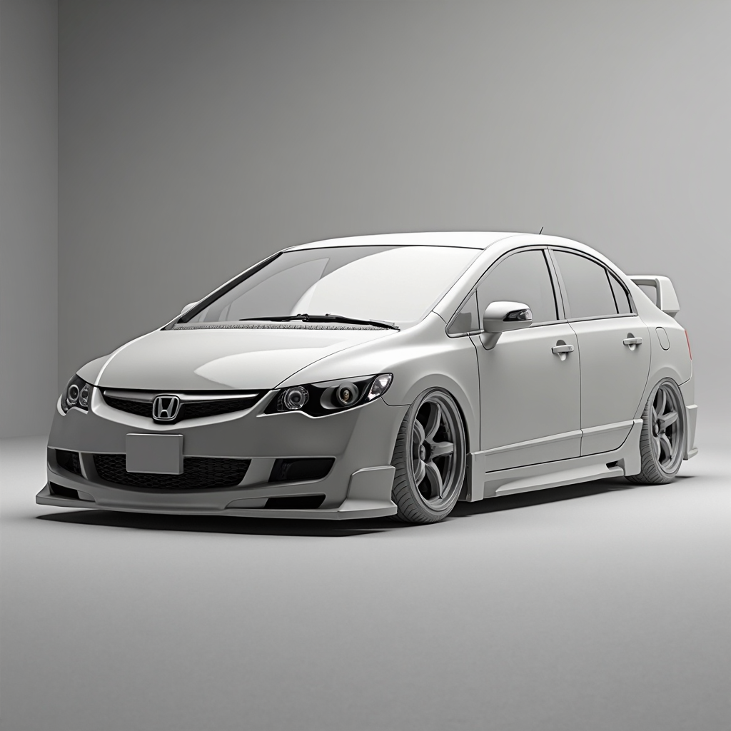 2008 Honda Civic FD6 Sedan Model free 3D printable STL