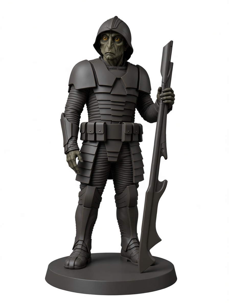 Klatooinian Soldier Figurine - Free 3D Printable STL File