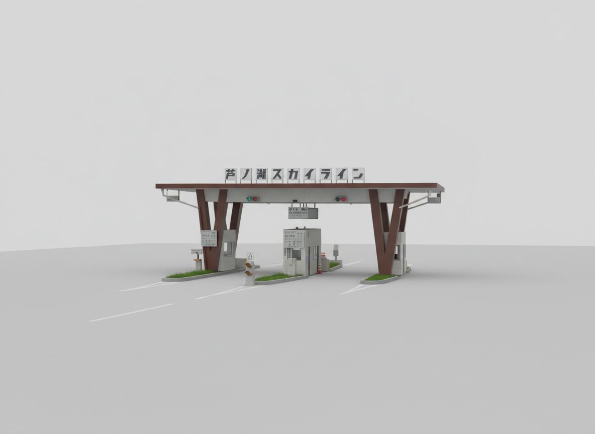 Stylish Toll Booth Model free 3D printable STL