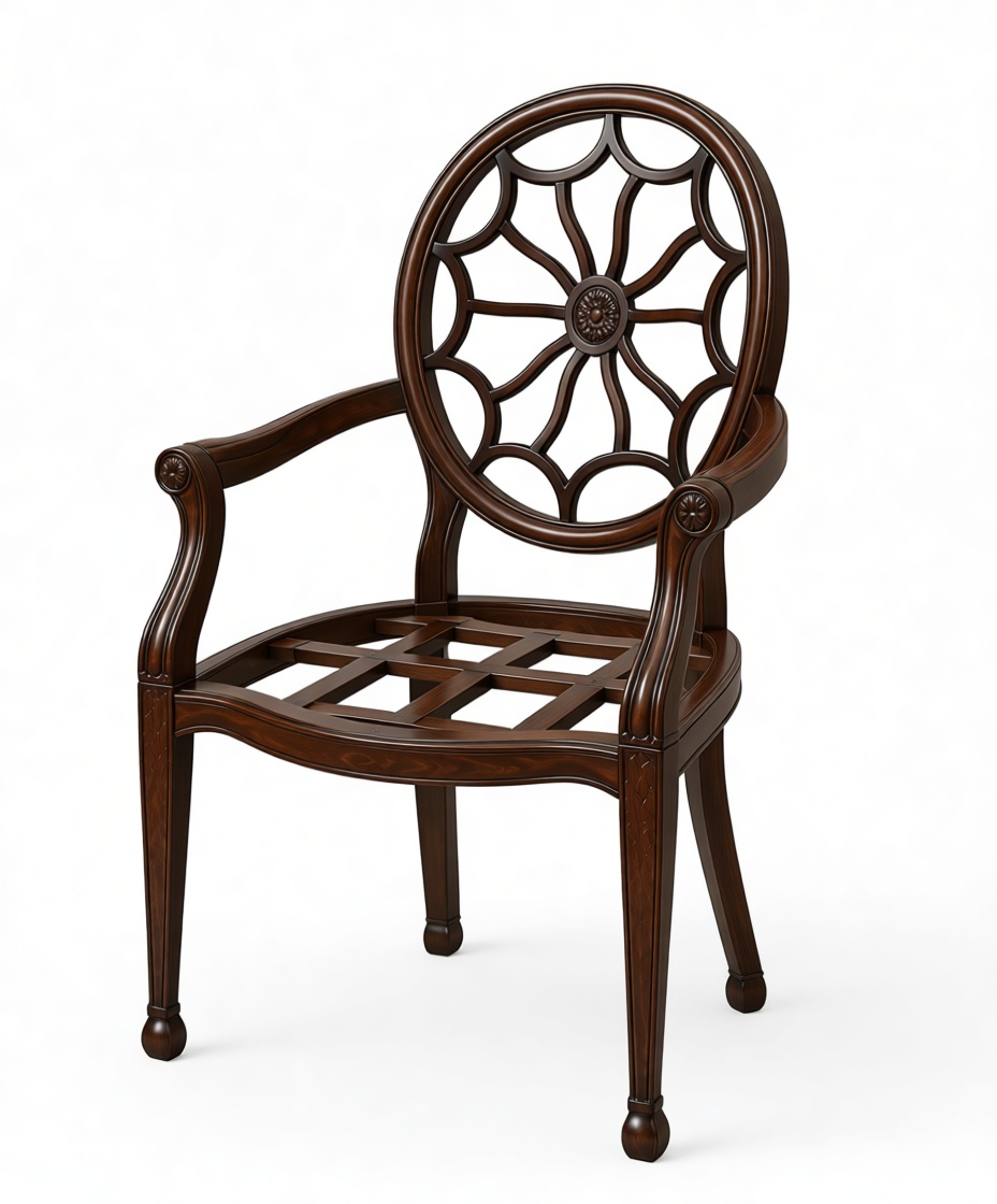 Victorian Roundback Chair Model free 3D printable STL