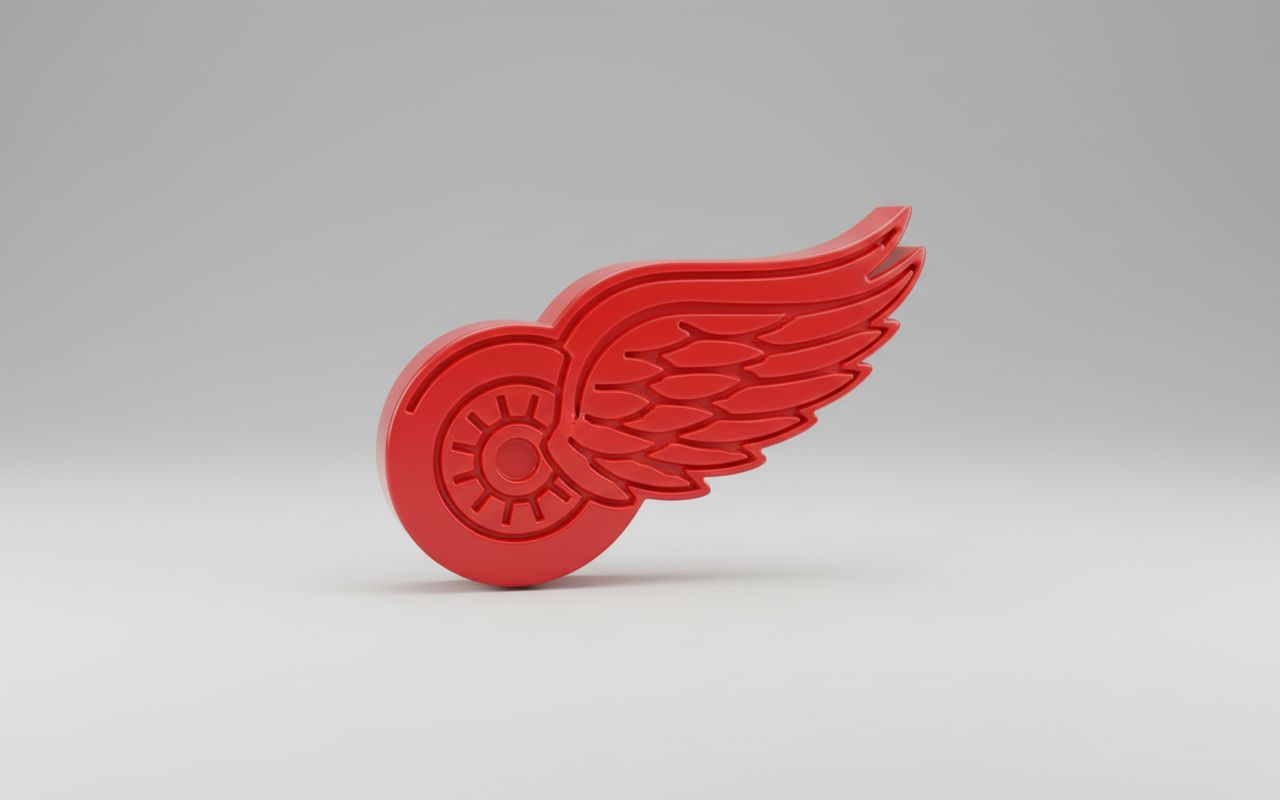 Detroit Red Wings Logo free 3D printable STL