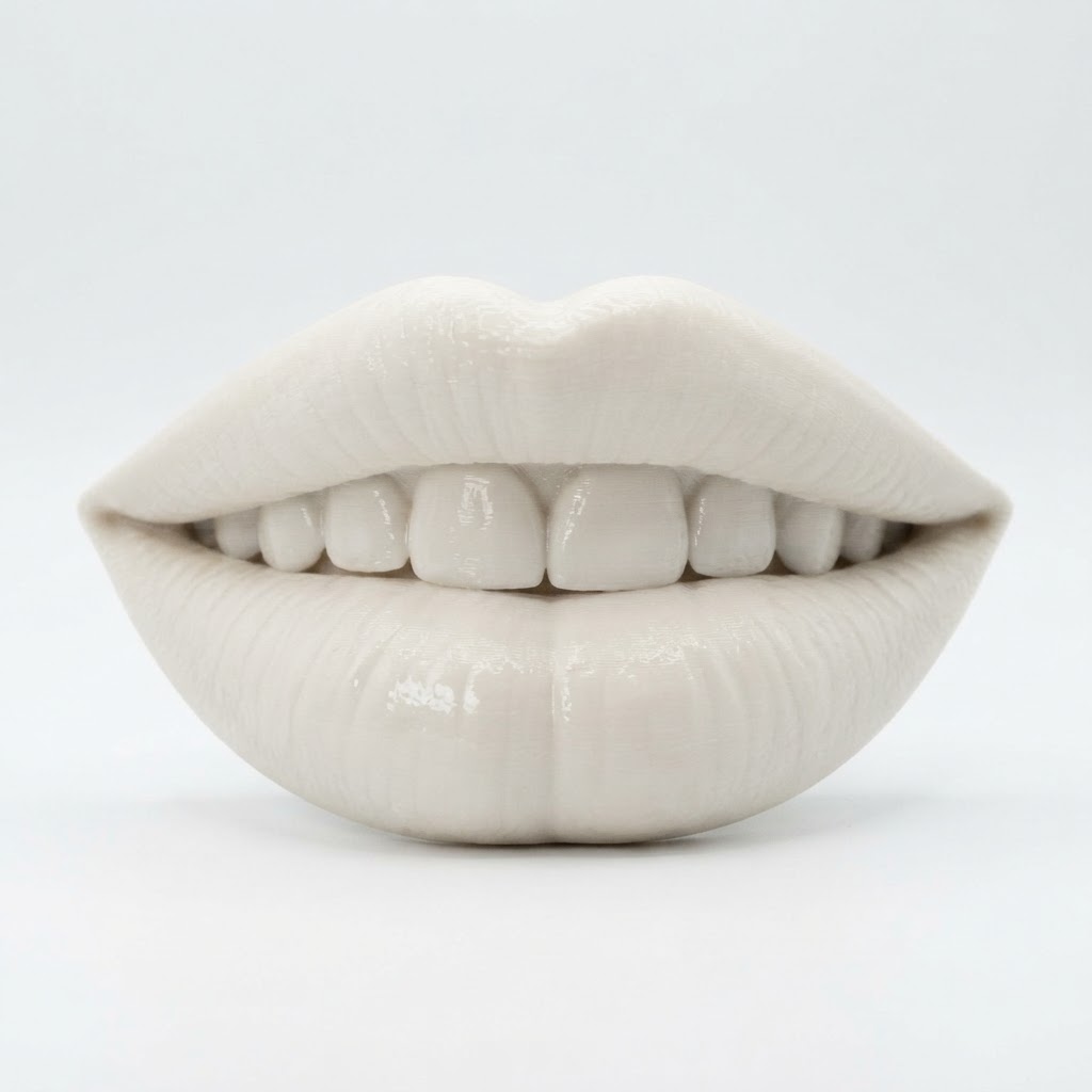 Human Lips Sculpture free 3D printable STL
