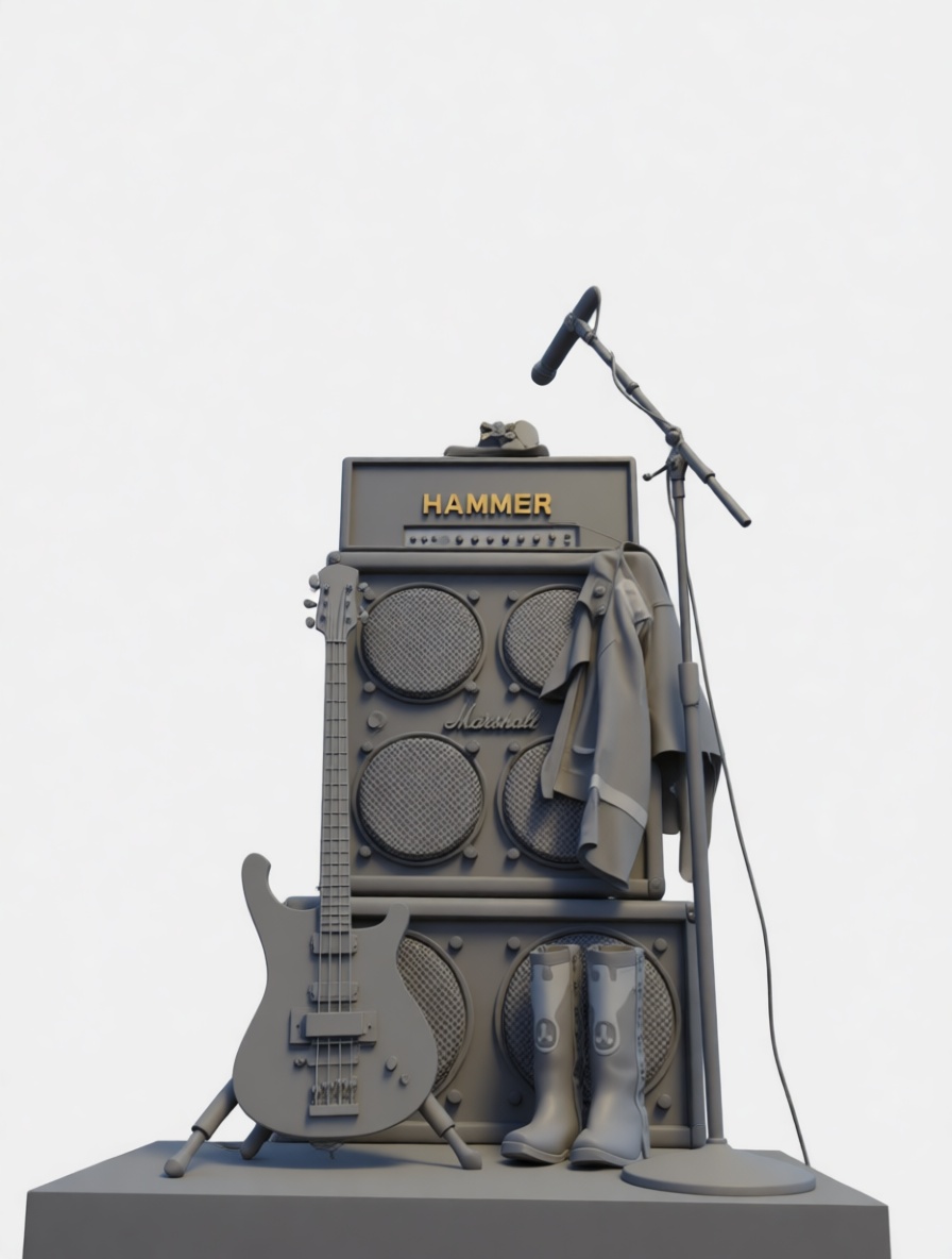 Marshall Amp Stack Model free 3D printable STL
