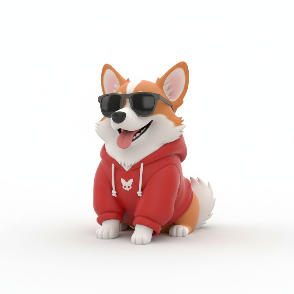 Corgi Dog Figurine free 3D printable STL