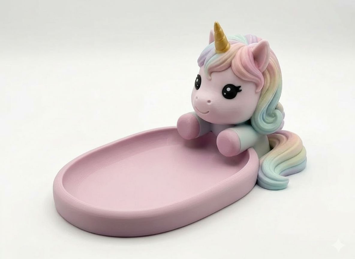Unicorn Trinket Tray free 3D printable STL