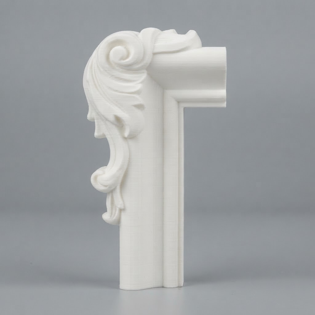 Ornate Corner Molding Sculpture free 3D printable STL