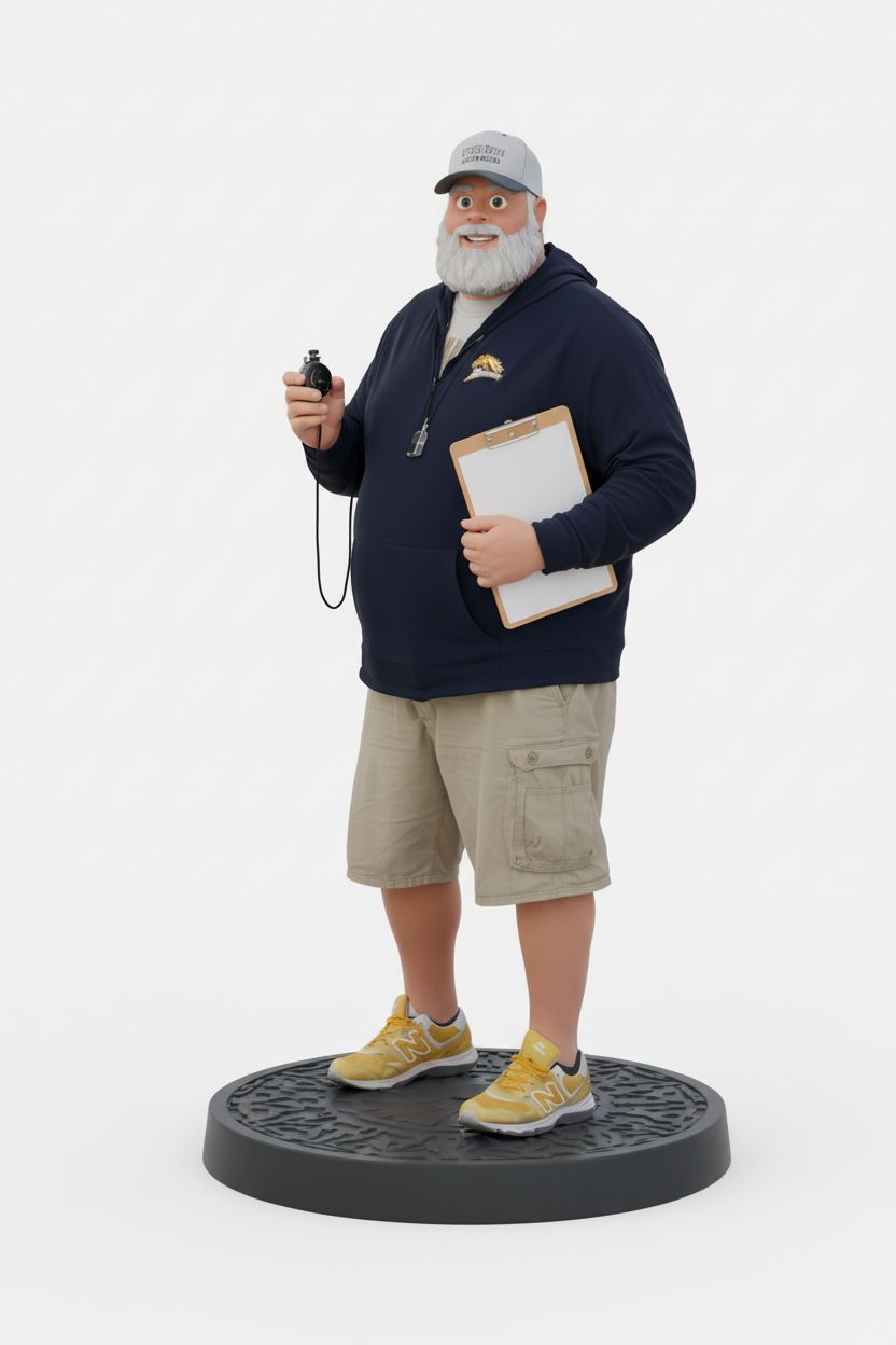 Coach Figure Model free 3D printable STL