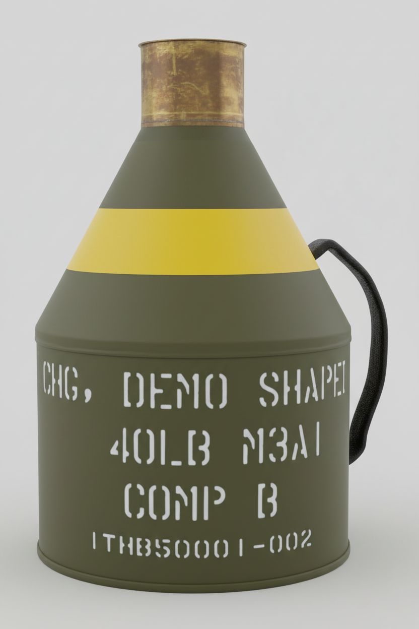 Military Fuel Canister Model free 3D printable STL