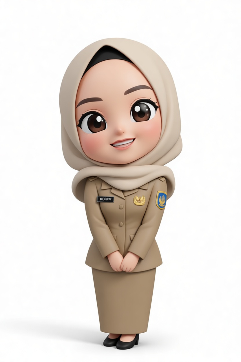 Muslim Woman Officer Figurine free 3D printable STL